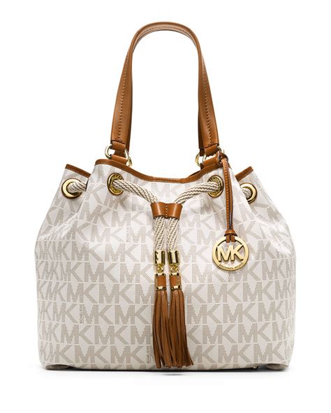 sac michael kors avec logo|Michael Kors large satchel bag.